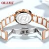 OLEVS 5877 Ceramics Quartz Watch Sweet Gift For Women - Image 3