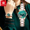 Olevs 3605 Ceramics strap Watch For Women - Image 2