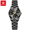 OLEVS 9931 Quartz Stainless Steel Ladies Luxury Watch - Image 3