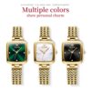 OLEVS 9948 Square Quartz Stainless Steel Watches for Women - Image 4