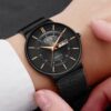 Lige 9949 Men’s Slim Watch-Black - Image 3