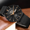 Lige 9949 Men’s Slim Watch-Black