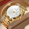 CRRJU 5007 Golden Simple Quartz Watches Fashion Wristwatches for Man