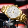 CRRJU 5007 Golden Simple Quartz Watches Fashion Wristwatches for Man - Image 3
