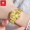 OLEVS 2910 Women's Watch Classics Calendar Waterproof Stainles Steel Ladies Hand Clock Luxury Brand Quartz Watch for Women - Image 2