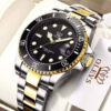 Olevs 5885 Men's wrist watch-golden black - Image 2