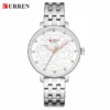CURREN 9046 Black Stainless Steel Analog Watch For Women - Image 2