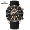 NAVIFORCE Sport Wristwatch Top Brand Luxury Military Men Watch Chronograph Business Quartz Waterproof Original Watch 8038