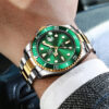 Olevs 5885 Men's wrist watch-Green - Image 4