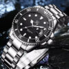 Olevs 5885 Men's wrist watch-Black Silver