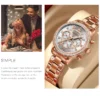 Olevs YT 715 Stainless Steel Chronograph Watch For Women - Image 4