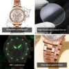 Olevs YT 715 Stainless Steel Chronograph Watch For Women - Image 3