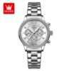 Olevs YT 715 Stainless Steel Chronograph Watch For Women - Image 3