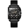 OLEVS 9919 Leather Quartz Square Fashion Watches for Men - Image 4