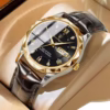 POEDAGAR-615 New Waterproof Night Glow Double Calendar Men's Watch Belt Quartz Watch