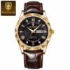 POEDAGAR-615 New Waterproof Night Glow Double Calendar Men's Watch Belt Quartz Watch - Image 2