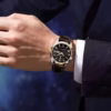 POEDAGAR-615 New Waterproof Night Glow Double Calendar Men's Watch Belt Quartz Watch - Image 5