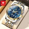 OLEVS 2858 Quartz Stainless Steel Watch for Men’s