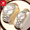 Olevs Couple Watch 3612-Silver Golden