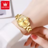 Olevs Ladies Watch 3612- Golden - Image 3