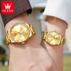 Olevs Couple Watch 3612- Golden - Image 2