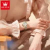 OLEVS 3620 Original Elegant Quartz Stainless Steel Watch For Women Auto Date Luminous Luxury Watches - Image 2