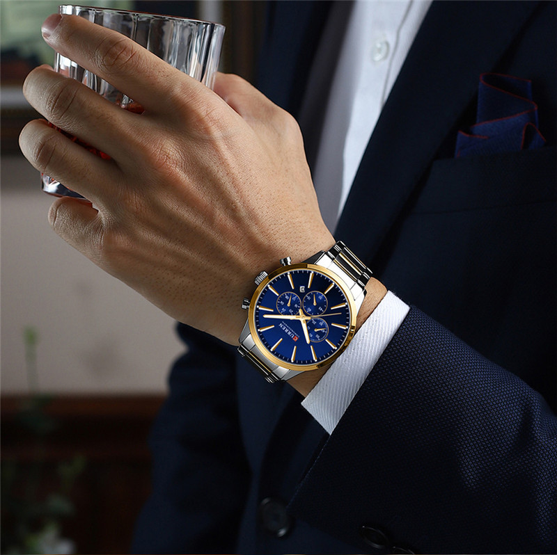 CURREN 8435 Quartz Chronograph Watch For Men - Image 4