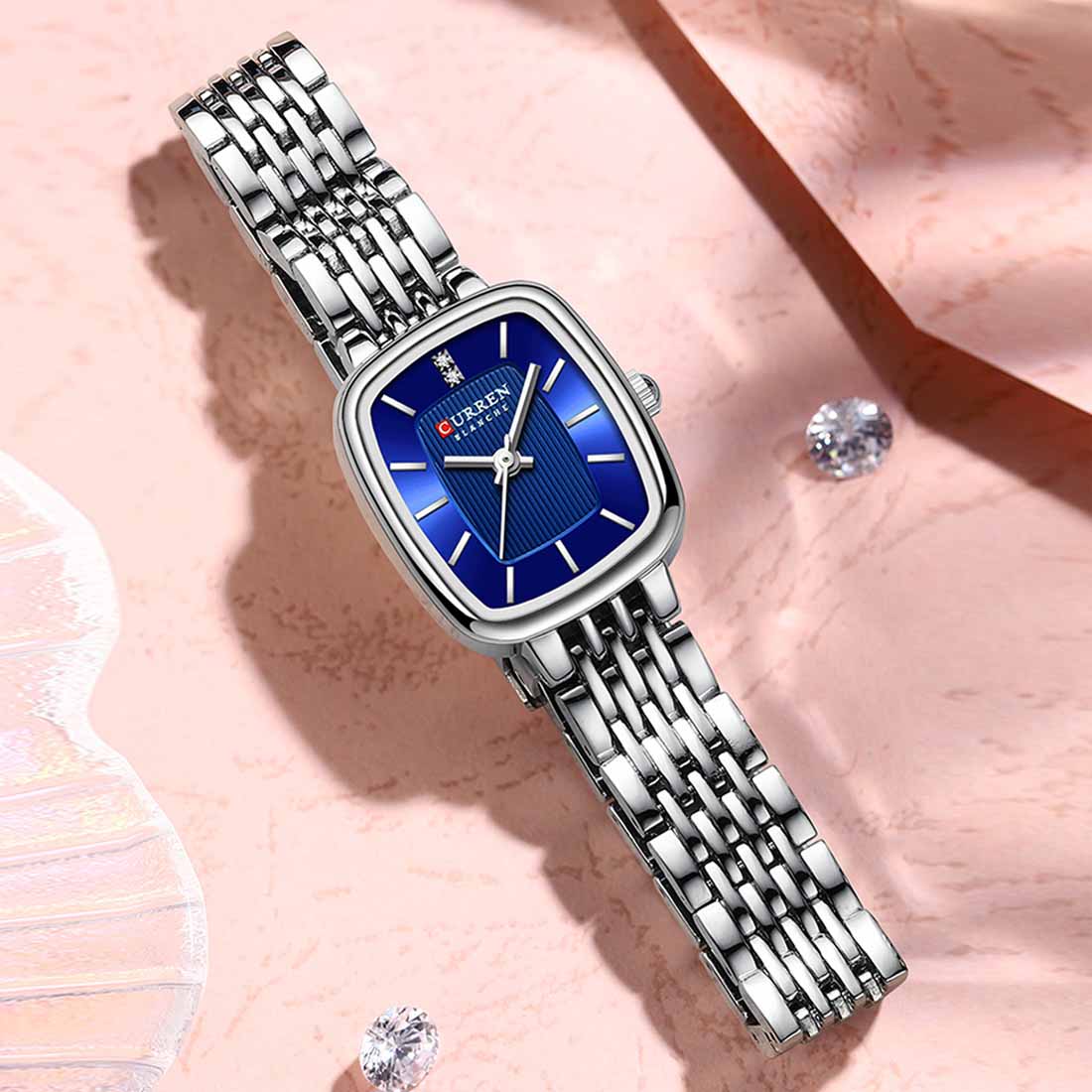 CURREN 9093 Quartz Latest Luxury Square Watch For Women’s - Image 3