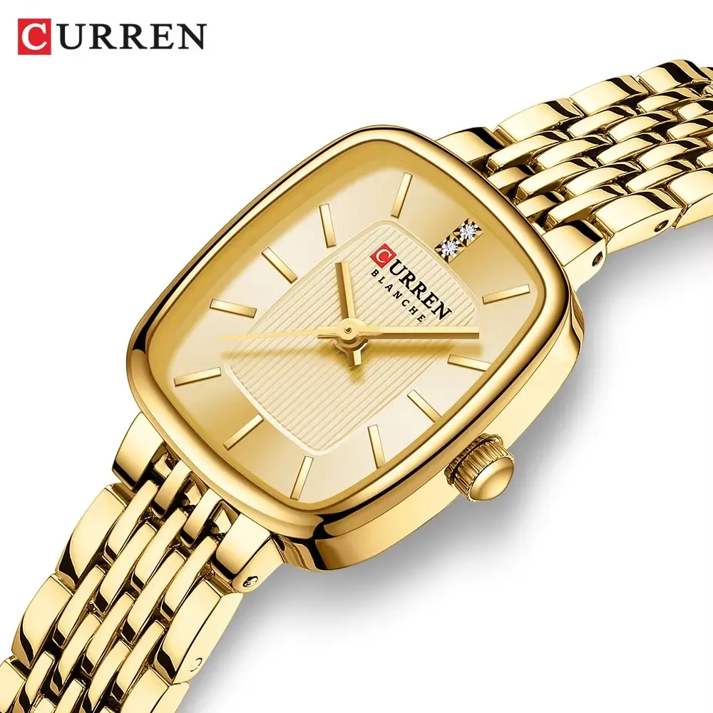 CURREN 9093 Quartz Latest Luxury Square Watch For Women’s