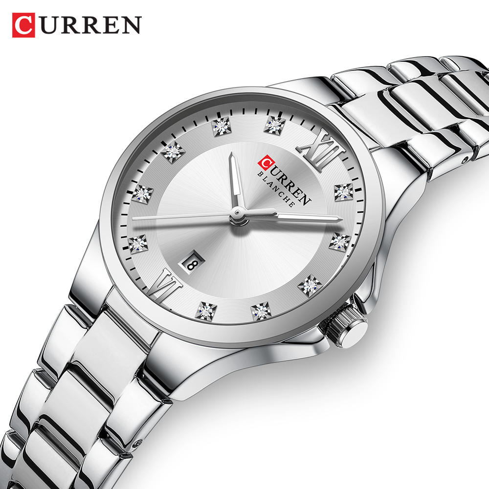 CURREN 9107 Quartz Stainless Steel Watch for Women