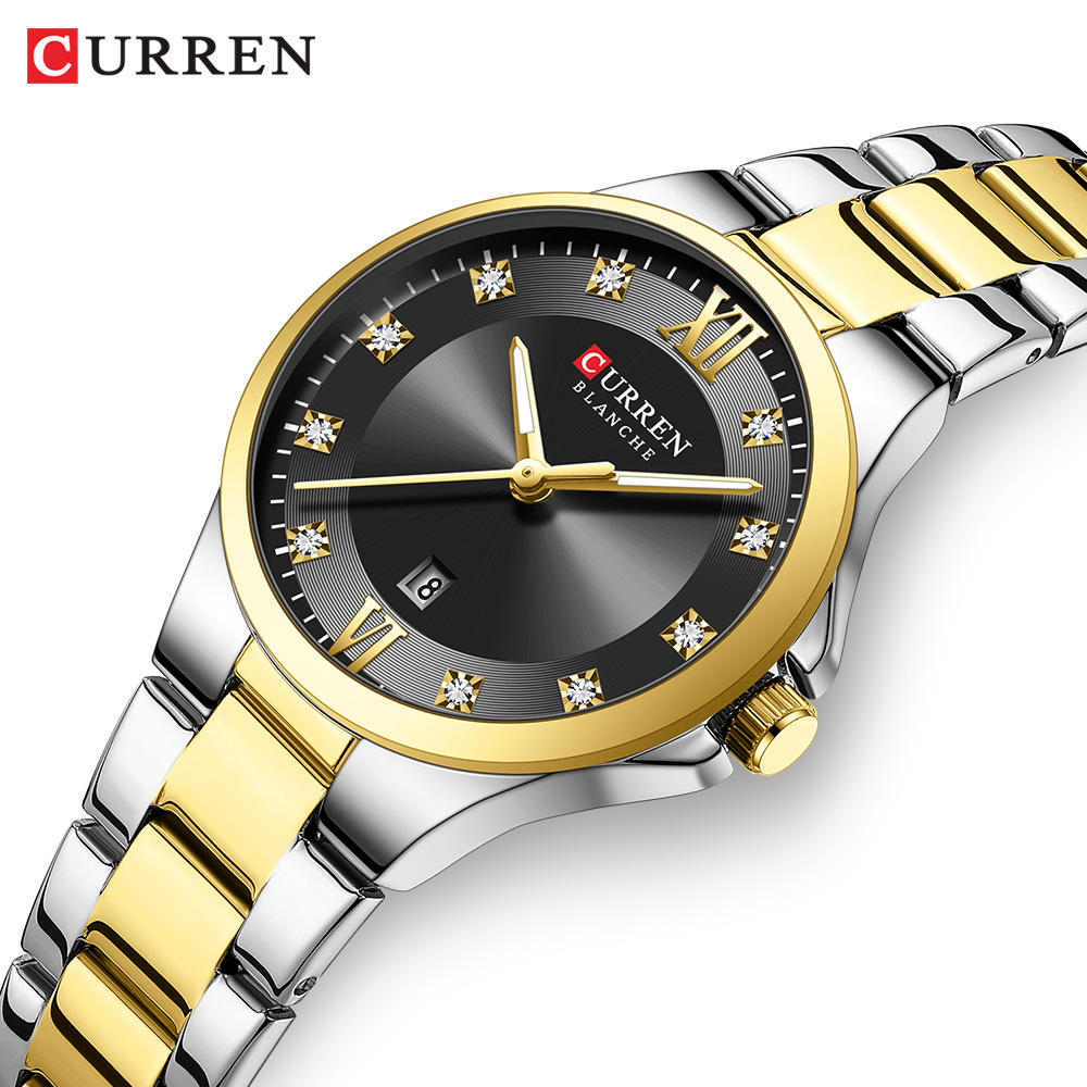 CURREN 9107 Quartz Stainless Steel Watch for Women