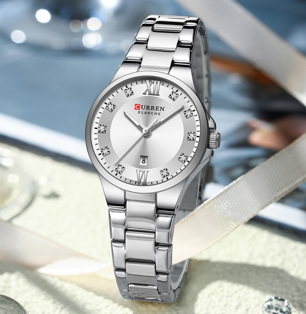 CURREN 9107 Quartz Stainless Steel Watch for Women - Image 2