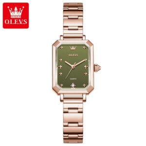 Olevs 5660 3D Sparkling Small Square Watch
