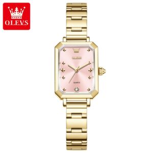 Olevs 5660 3D Sparkling Small Square Watch