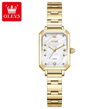 Olevs 5660 3D Sparkling Small Square Watch