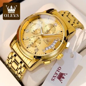 OLEVS 2879 Chronograph Stainless Steel Fashion Business Men