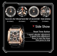 OLEVS 2958 Mens Square Chronograph Watch - Image 4